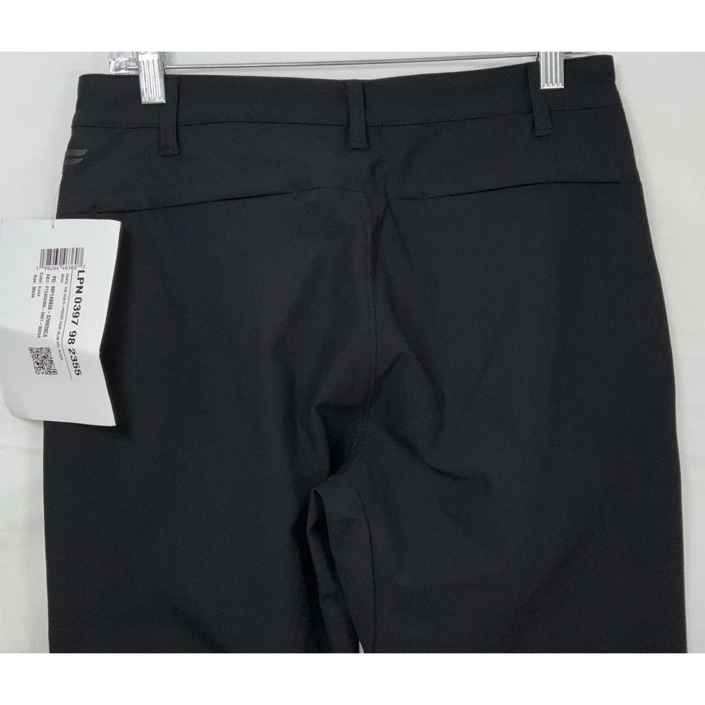 NWOT Mens Fabletics The‎ Don Slim Fit Trouser Pants - Black - Size 30